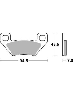Plaquettes de frein moto SBS Off Road Racing Sinter 822RSI