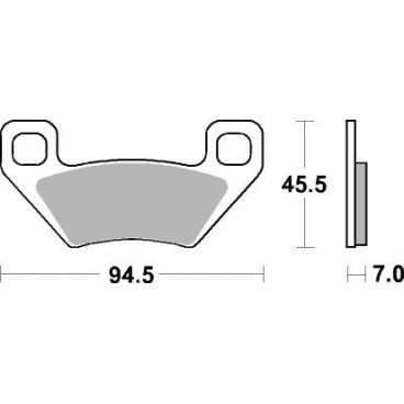 Plaquettes de frein moto SBS Off Road Racing Sinter 822RSI