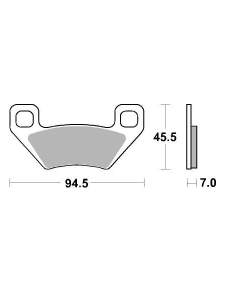 Plaquettes de frein moto SBS Off Road Racing Sinter 822RSI