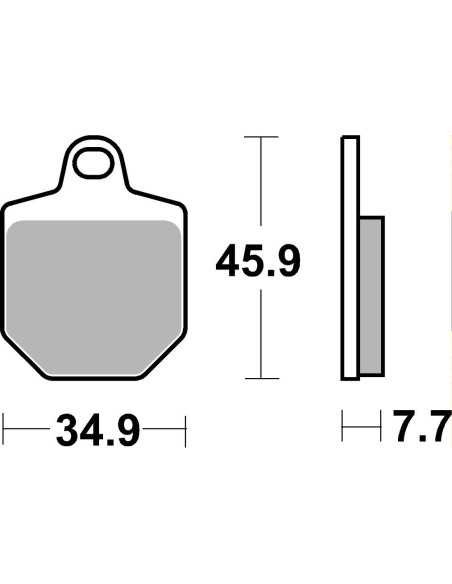 Plaquettes de frein moto SBS Off Road Racing Sinter 843RSI