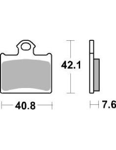 Plaquettes de frein moto SBS Off Road Racing Sinter 872RSI