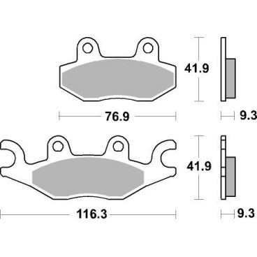 Plaquettes de frein moto SBS Off Road Racing Sinter 878RSI