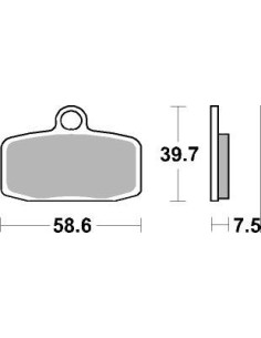Plaquettes de frein moto SBS Off Road Racing Sinter 885RSI