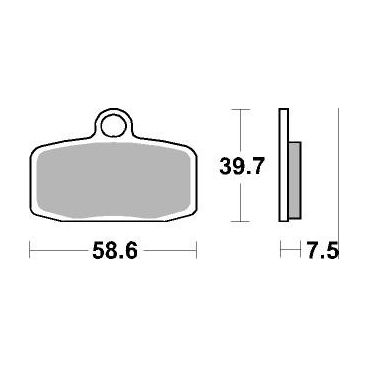 Plaquettes de frein moto SBS Off Road Racing Sinter 885RSI