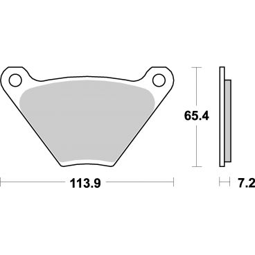 Plaquettes de frein moto SBS Harley Ceramic 513H