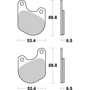 Plaquettes de frein moto SBS Harley Ceramic 537H