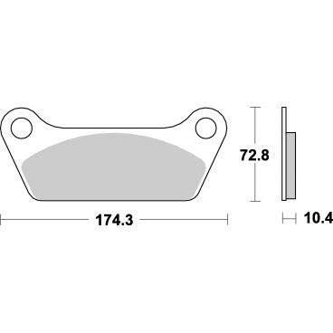 Plaquettes de frein moto SBS Harley Ceramic 553H