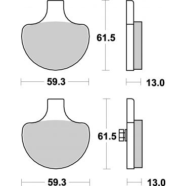 Plaquettes de frein moto SBS Harley Ceramic 579H