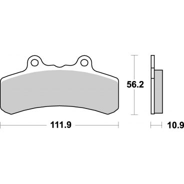 Plaquettes de frein moto SBS Harley Ceramic 658H