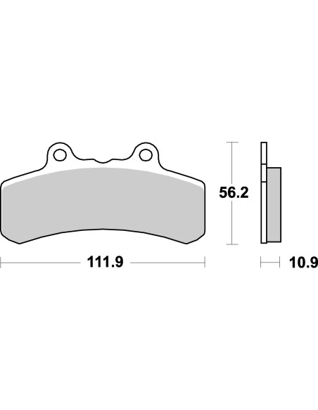 Plaquettes de frein moto SBS Harley Ceramic 658H