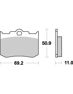 Plaquettes de frein moto SBS Harley Ceramic 662H