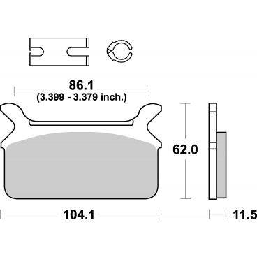 Plaquettes de frein moto SBS Harley Ceramic 668H