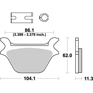 Plaquettes de frein moto SBS Harley Ceramic 669H