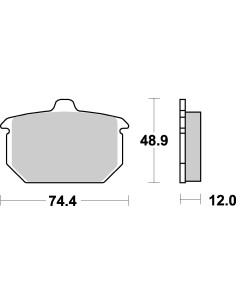 Plaquettes de frein moto SBS Harley Carbon Tech 549H.CT