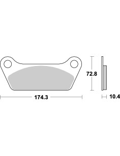 Plaquettes de frein moto SBS Harley Carbon Tech 553H.CT