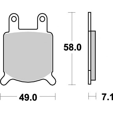 Plaquettes de frein moto SBS Harley Carbon Tech 560H.CT