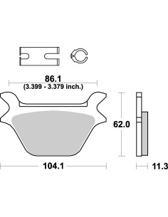 Plaquettes de frein moto SBS Harley Carbon Tech 669H.CT