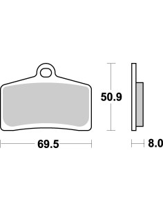 Plaquettes de frein moto SBS Harley Sinter 739H.HS