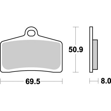 Plaquettes de frein moto SBS Harley Sinter 739H.HS