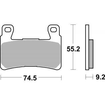 Plaquettes de frein moto SBS Harley Sinter 860H.HS