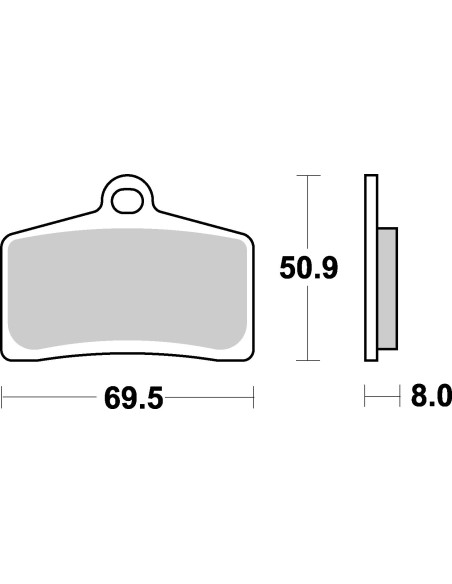 Plaquettes de frein moto SBS Harley Arriére Sinter 739H.LS