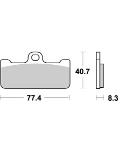 Plaquettes de frein moto SBS Racing Dual Sinter 695DS