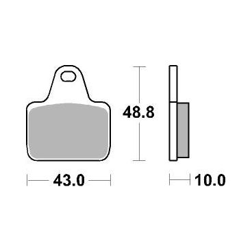 Plaquettes de frein moto SBS Racing Dual Sinter 805DS