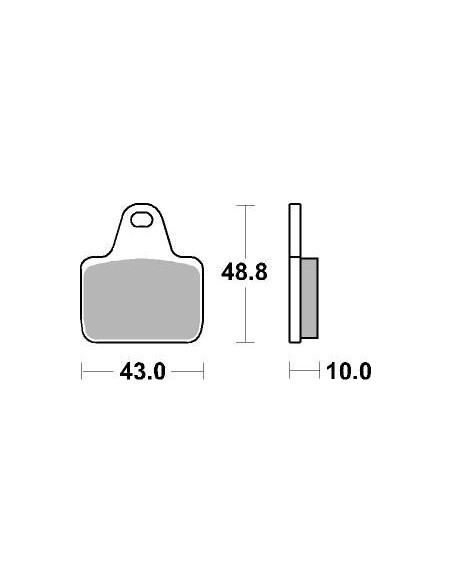 Plaquettes de frein moto SBS Racing Dual Sinter 805DS