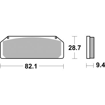 Plaquettes de frein moto SBS Racing Dual Sinter 845DS