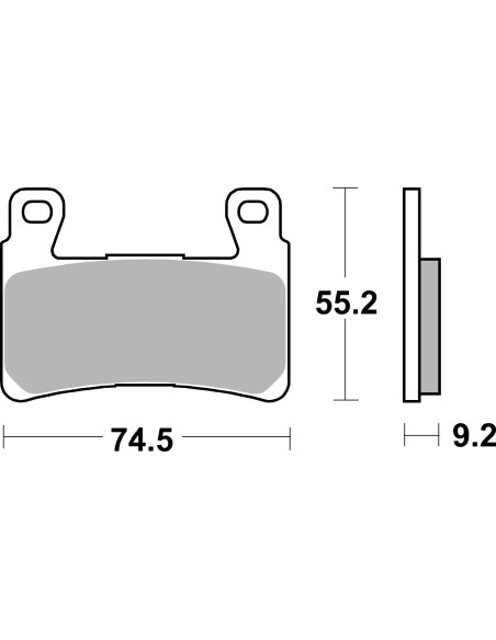 Plaquettes de frein moto SBS Racing Dual Sinter 860DS