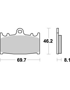 Plaquettes de frein moto SBS Racing Dual Carbon 631DC