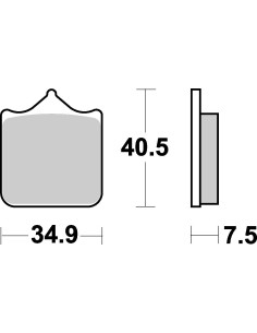 Plaquettes de frein moto SBS Racing Dual Carbon 762DC