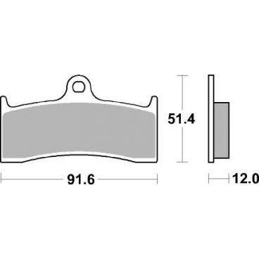 Plaquettes de frein moto SBS Racing Dual Carbon 779DC