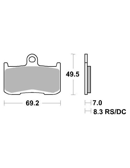 Plaquettes de frein moto SBS Racing Dual Carbon 782DC