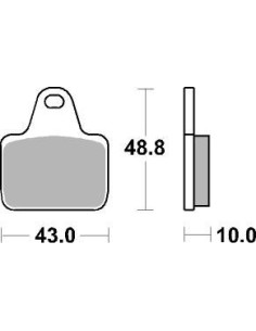 Plaquettes de frein moto SBS Racing Dual Carbon 805DC