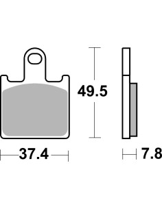 Plaquettes de frein moto SBS Racing Dual Carbon 838DC