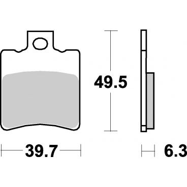 Plaquettes de frein scooter SBS Carbontech 123CT