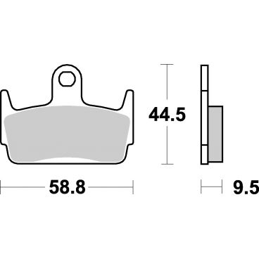 Plaquettes de frein scooter SBS Carbontech 129CT