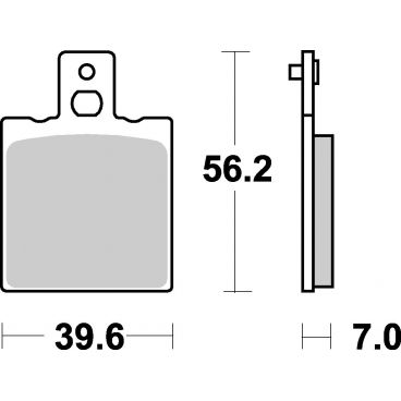 Plaquettes de frein scooter SBS Carbontech 138CT