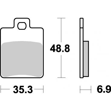 Plaquettes de frein scooter SBS Carbontech 142CT