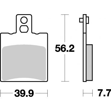 Plaquettes de frein scooter SBS Carbontech 149CT