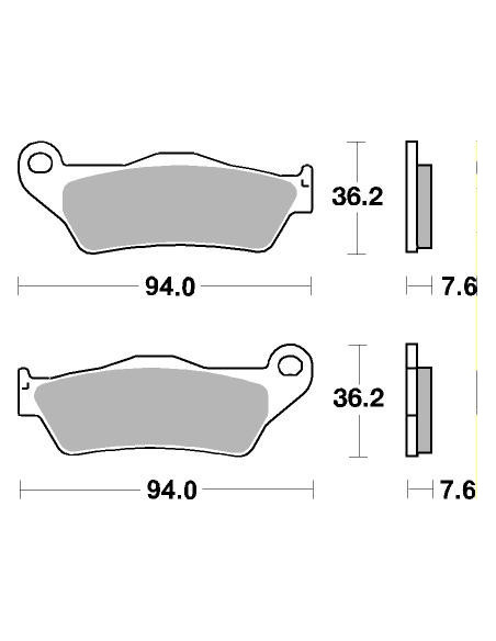 Plaquettes de frein scooter SBS Carbontech 151CT