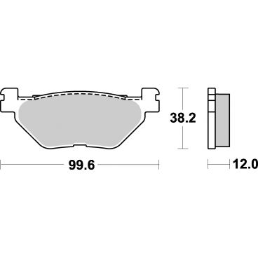 Plaquettes de frein scooter SBS Carbontech 169CT