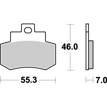 Plaquettes de frein scooter SBS Carbontech 172CT