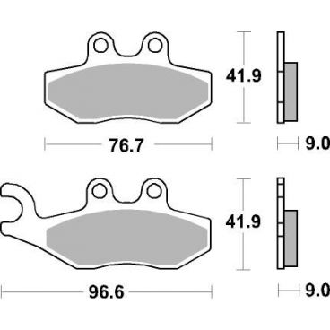 Plaquettes de frein scooter SBS Carbontech 177CT