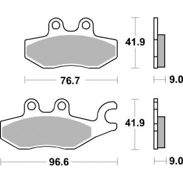 Plaquettes de frein scooter SBS Carbontech 187CT