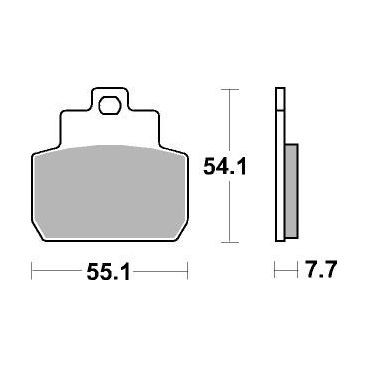 Plaquettes de frein scooter SBS Carbontech 191CT