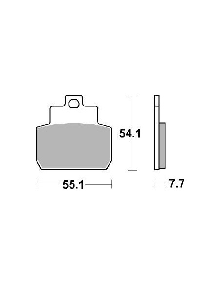 Plaquettes de frein scooter SBS Carbontech 191CT