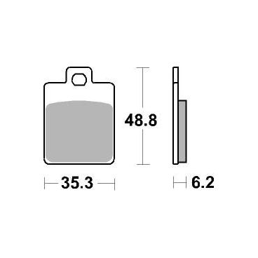 Plaquettes de frein scooter SBS Carbontech 202CT