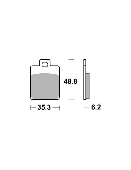 Plaquettes de frein scooter SBS Carbontech 202CT